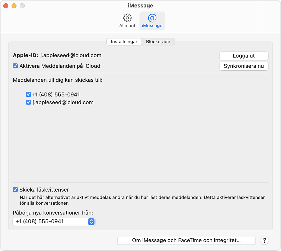 Använda Meddelanden på iCloud - Apple-support (SE)