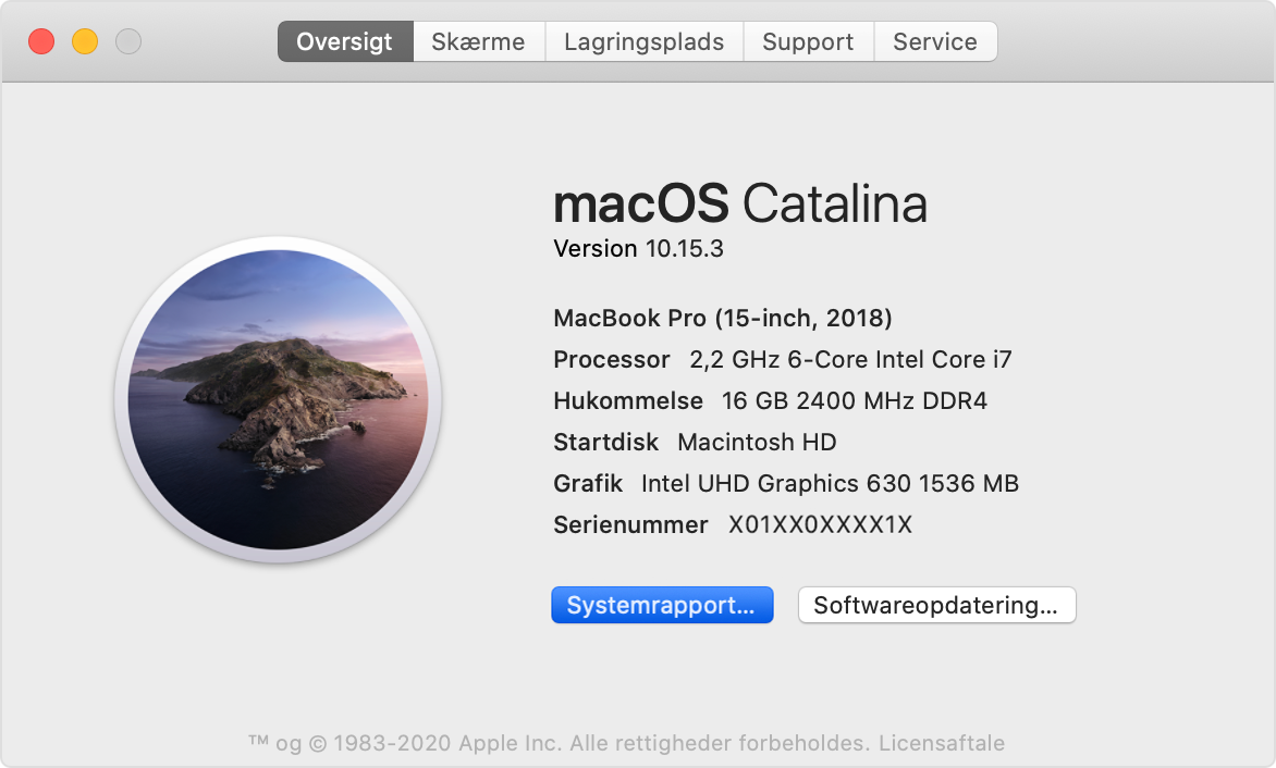 Om Systeminformation på Mac - Apple-support