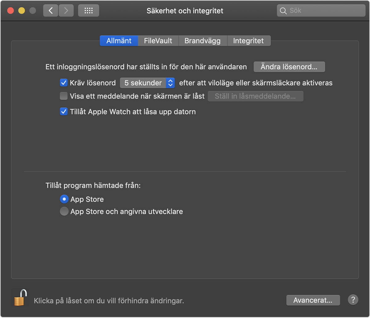 Öppna tryggt appar på din Mac - Apple-support
