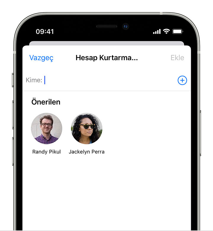 Hesap Kurtarma Kisisi Ayarlama Apple Destek Tr