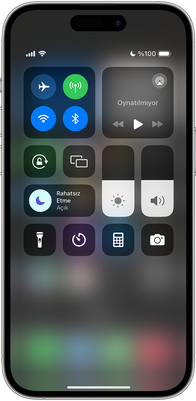 iPhone'unuzda Rahatsız Etme özelliğini açma veya kapatma - Apple Destek (TR)