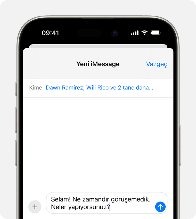 iPhone veya iPad'inizde grup mesajı gönderme - Apple Destek (TR)