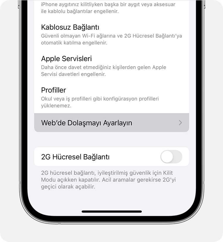 Uygulamaların WebKit kısıtlamalarından etkilenmesini engelleyebilirsiniz.