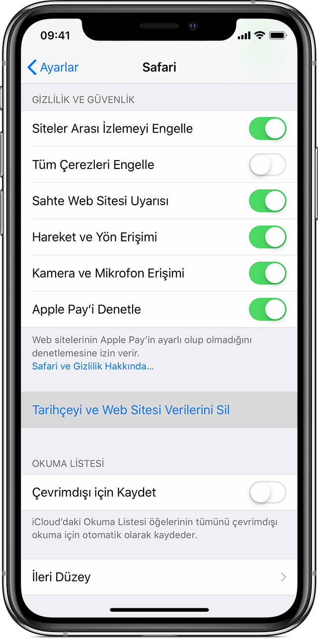 iPhone ya da iPad'de internet geçmişi nasıl silinir?