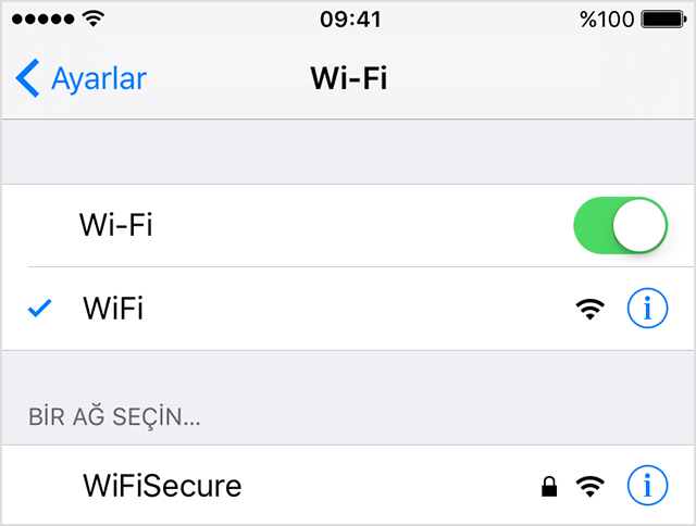 Wi-Fi parolanızla ilgili yardıma ihtiyacınız varsa - Apple Destek