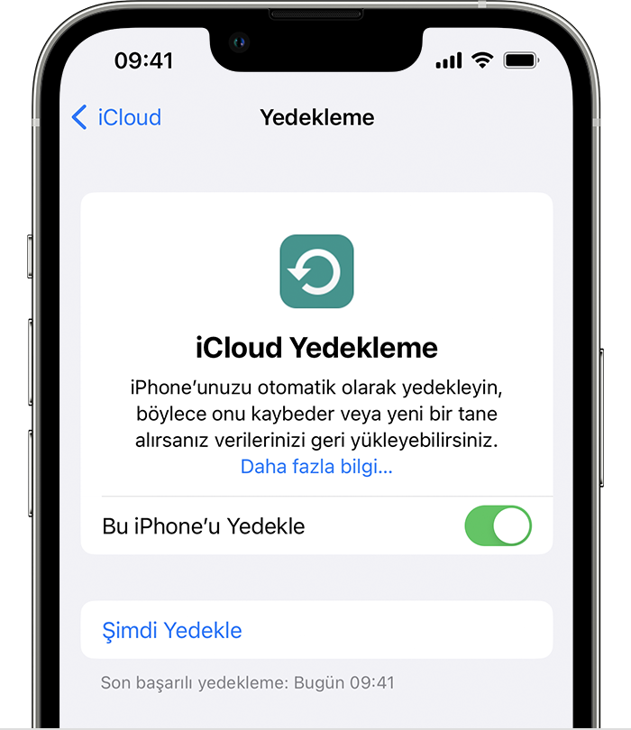 iCloud ile iPhone veya iPad'inizi yedekleme - Apple Destek (TR)