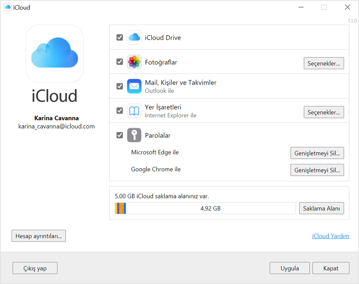 how to set up icloud email on windows