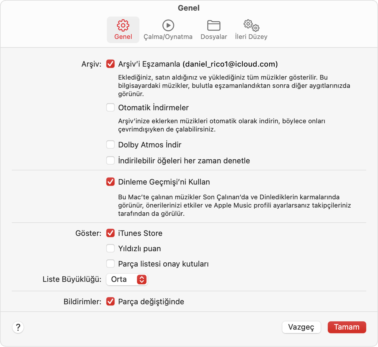 Apple Music aboneliğinizle Arşiv'i Eşzamanla özelliğini kullanma - Apple  Destek (TR)