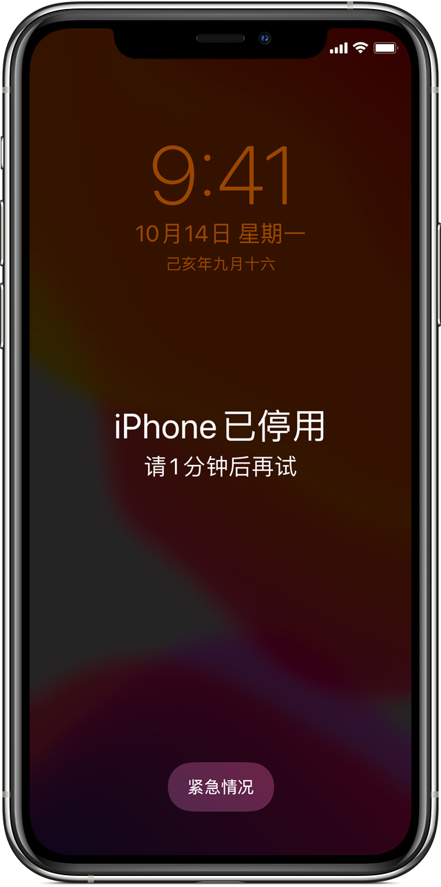 如果您忘记了您的iphone 密码 或者您的iphone 已停用 Apple 支持