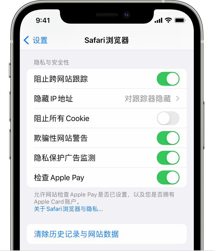 在iphone Ipad 或ipod Touch 上清除safari 浏览器中的历史记录和cookie Apple 支持 中国