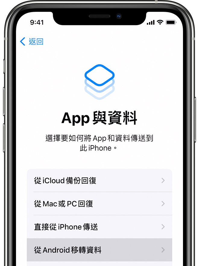 從android 移轉到iphone Ipad 或ipod Touch Apple 支援